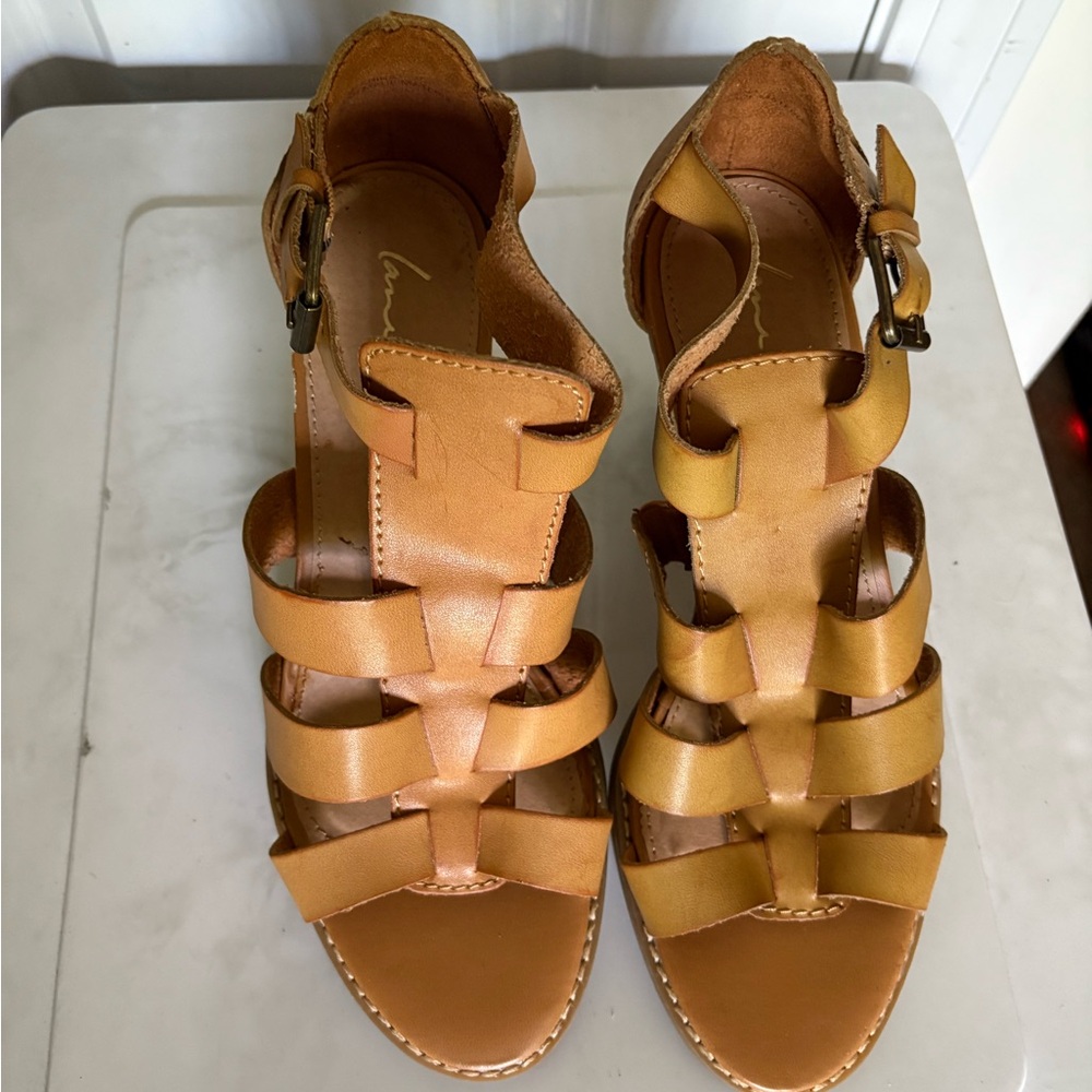 Lane Bryant Tan Gladiator Sandals
